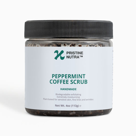 Peppermint Coffee Scrub – Organic Exfoliating Face & Body Scrub |Pristine Nutra